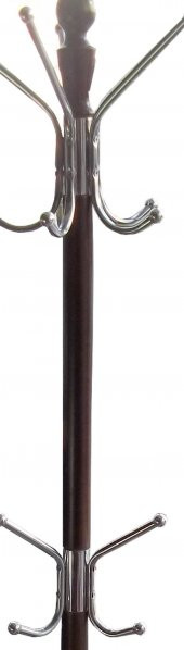 Askılık Ahşap 12373 Metal Model Parlak Ceviz Lake Boya DEMONTE Sağlam Şık El Yapı - 4