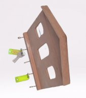 Hobi 90060 Dekoratif Model Anahtarlık Asma Kutu HAM Ahşap MDF El Yapım - 4