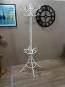 Askılık 19393 Bambu Modl DEMONTE Parlak Beyz Lake Boya Sağlam Şık Demont El Yapım thumbnail 10