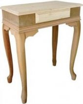 Dresuar 17742 ÇITALI 1Çekmec MODEL Kayın Aslan Ayak Kaplama Tabla HAM El Yapım - 2