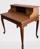 Çalışma masa ST 17345 Klasik Model Kayın Aslan Ayak CEVİZ Eskitme Kulp El Yapım - 4