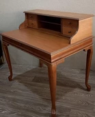 Çalışma masa ST 17345 Klasik Model Kayın Aslan Ayak CEVİZ Eskitme Kulp El Yapım - 10