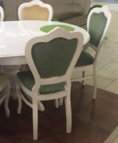 Masa 17761 BABA AYAK Klasik Model Tk Ihlamur Ağaç Parlak Beyaz Aslan ayak sandaly - 3