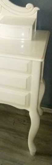 Makyaj Masa 12774 Dresuar Kayın Aslan Ayak Krem 9Çekm Oymalı Nakış Ayna El YapıM - 6