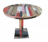 Masa 17921 LAMİNANT Model Isıdan az etkilenme Metal Ayak bağlantı Kolay temizlik - 1