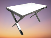 Masa 18120 Model Metal nikelaj X ayak glosspan tabla yan açılır El Yapım - 3