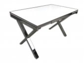 Masa 18120 Model Metal nikelaj X ayak glosspan tabla yan açılır El Yapım - 4