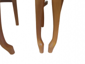 Masa-sandalye 18484 Klasik Model Kayın torna Aslan Ceviz ORTA Açıl  El Yapım thumbnail 6