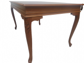 Masa 18486 Klasik Model Kayın torna aslan ayak Parlak CEVİZ Natüre Boya El yapım - 4