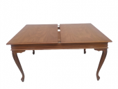 Masa 18486 Klasik Model Kayın torna aslan ayak Parlak CEVİZ Natüre Boya El yapım - 5