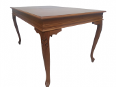 Masa 18486 Klasik Model Kayın torna aslan ayak Parlak CEVİZ Natüre Boya El yapım - 6