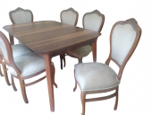 Masa 18497 MUZ AYAK Model Sandalye Kayın Lükens Aslan Cevz YAN Açıl tabla El yapı - 5