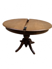 Masa Baba 19329 ST Klasik Model Kayın MDF Tabla Ihlamur Ayak Ceviz Boya Açılı - 3