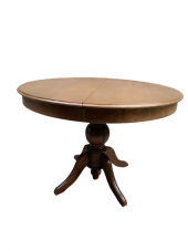 Masa Baba 19329 ST Klasik Model Kayın MDF Tabla Ihlamur Ayak Ceviz Boya Açılı - 4