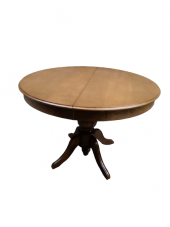 Masa Baba 19329 ST Klasik Model Kayın MDF Tabla Ihlamur Ayak Ceviz Boya Açılı - 5