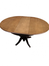 Masa Baba 19329 ST Klasik Model Kayın MDF Tabla Ihlamur Ayak Ceviz Boya Açılı - 6