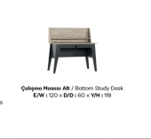 Çalışma masa Urlu 19406 RODİ SOHO Model Kitaplık çalışma koltuk Demonte inovasyon ürün - 2