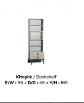 Çalışma masa Urlu 19406 RODİ SOHO Model Kitaplık çalışma koltuk Demonte inovasyon ürün - 3