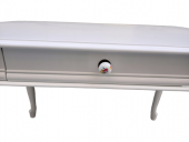 Çalışma Masa ST 19421 Klasik model Kayın Aslan Ayak Beyaz lake boya Porselen Kulp - 8