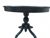 Masa Baba 19408 Klasik MDF açılır tabla Ihlamur Aslan ayak Parlak Siyah El Yapım thumbnail 3