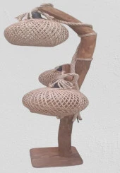 Lambader 13967 Sarmaşık 3 lü Doğal malzemeler Kuru Zeytin veya çam dalı El Yapım - 3