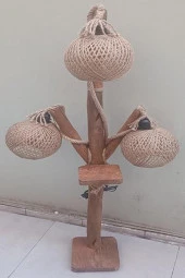 Lambader 13967 Sarmaşık 3 lü Doğal malzemeler Kuru Zeytin veya çam dalı El Yapım - 6