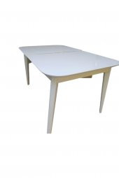 Masa-Sandalye 19429 PAPEL Model Kayın MUZ Ayak Ort Otr Kapitone Lake beyaz Elyapı thumbnail 7