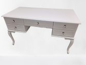 Çalışma Masa ST 19638 Lüks Klasik Model Kayın Aslan ayak Beyaz MDF TablaEl yapım - 3