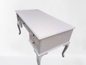 Çalışma Masa ST 19638 Lüks Klasik Model Kayın Aslan ayak Beyaz MDF TablaEl yapım - 4