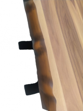 Masa 17916 KÜTÜK DESEN Tk Model X metal ayak Açıl Tabla kütük desen El Yapım - 5