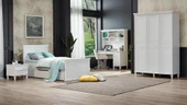 Takım Urlu 12058 DREAM İnovasyon Model Beyaz Renk karyola,Komodin,Gardrop,Çalışma Masa - 1