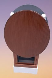Çanta Zigon 90123 Sehpa Oval Model İkili Takım Mdf  Gri-Ceviz Renk Uyum El Yapım - 1