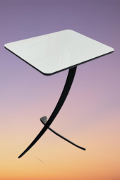 Zigon ST12583 Sehpa Glosmax pion Model Kare Metal Transmisyon Siyah ayak El Yapım thumbnail 6