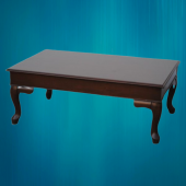 Orta sehpa 13561 Klasik Kayın ASLAN Demont ayak Ceviz Natüre MDF tabla El yapım - 5