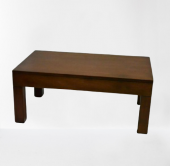 Orta Sehpa 13563 KÜT Model Ahşap Kutu Ayak MDF Parlak Ceviz Natüre Tabla El Yapı thumbnail 6