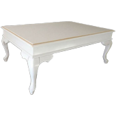 Orta sehpa 13574 Klasik Demonto Kayın ASLAN ayak Parlak Beyz Gölge sarı MDF tabla thumbnail 1