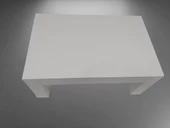 Orta Sehpa 14568 Model Ahşap Kutu Ayak MDF Parlak Beyaz Lake Boya Tabla El Yapım - 4