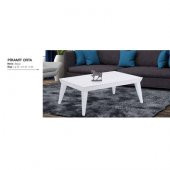 Orta Sehpa 11771 OSM Piramit Model Parlak Beyaz Kayın RETRO ayak Demonte El Yapım thumbnail 1