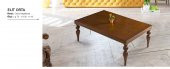 Orta sehpa Osm 11818 ELİT Model Kayın İnce Torna ayak Parlak Ceviz Tabla El Yapım - 1