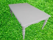 Orta Sehpa 17370 ST DEMONTO Klasik Kayın Retro ayak Parlak Beyaz Nature El Yapım thumbnail 7