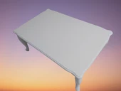 Orta Sehpa 17356 DEMONTO Klasik Kayın torna Aslan ayak Parlak Beyaz Nature Elyapı thumbnail 7