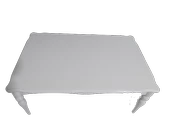 Orta Sehpa 17368 DEMONTO Model Kayın Retro ayak Parlak Beyaz Renk Natüre Elyapım - 4