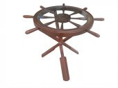 Orta 17618 Sehpa Dümen Kayın Çapraz X Ayak Parlak CEVİZ Lake Kutu sevk El Yapım - 1