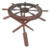 Orta 17618 Sehpa Dümen Kayın Çapraz X Ayak Parlak CEVİZ Lake Kutu sevk El Yapım - 3