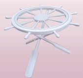 Orta sehpa 17617 Dümen Model Kayın Çapraz X Ayak Parlak Beyaz Lake Boya El Yapım thumbnail 3