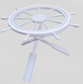 Orta sehpa 17617 Dümen Model Kayın Çapraz X Ayak Parlak Beyaz Lake Boya El Yapım thumbnail 8