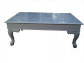 Orta 17631 sehpa ST Klasik Demonto Kayın torna Aslan ayak parlak GRİ Boya El Yapı thumbnail 2