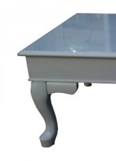 Orta 17631 sehpa ST Klasik Demonto Kayın torna Aslan ayak parlak GRİ Boya El Yapı thumbnail 3