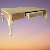 Orta Sehpa 17779 çekmece Model Kayın Aslan ayak Kayın kaplama HAM Natüre El Yapım - 2