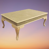 Orta Sehpa 17781 Klasik Model Kayın ASLAN OYMA ayak Natüre kaplama HAM Elyapı - 1